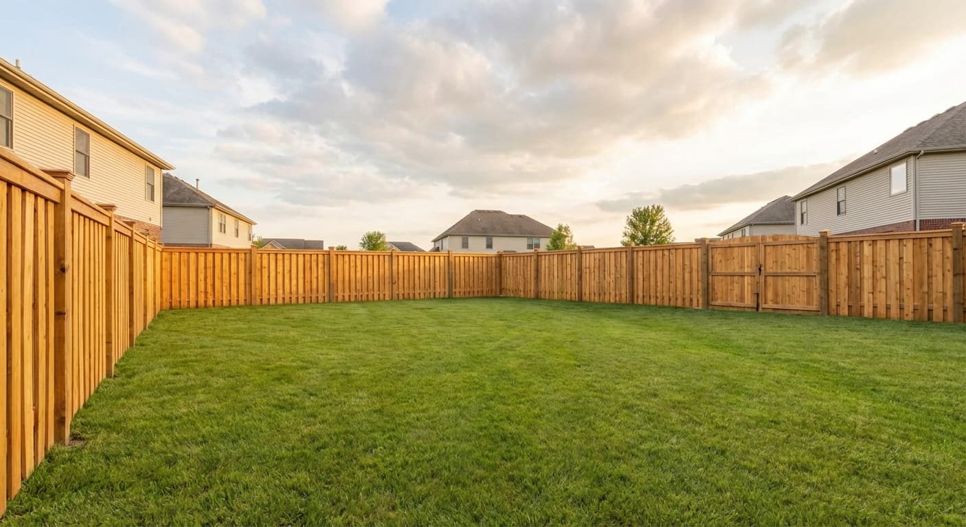 After fence installation