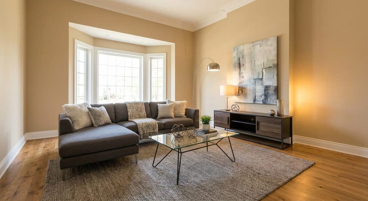 A real staged living room render