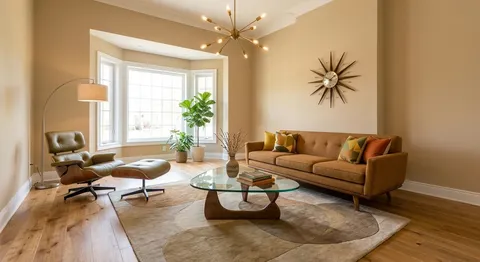 Midcentury staging style