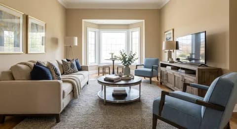 Transitional staging style