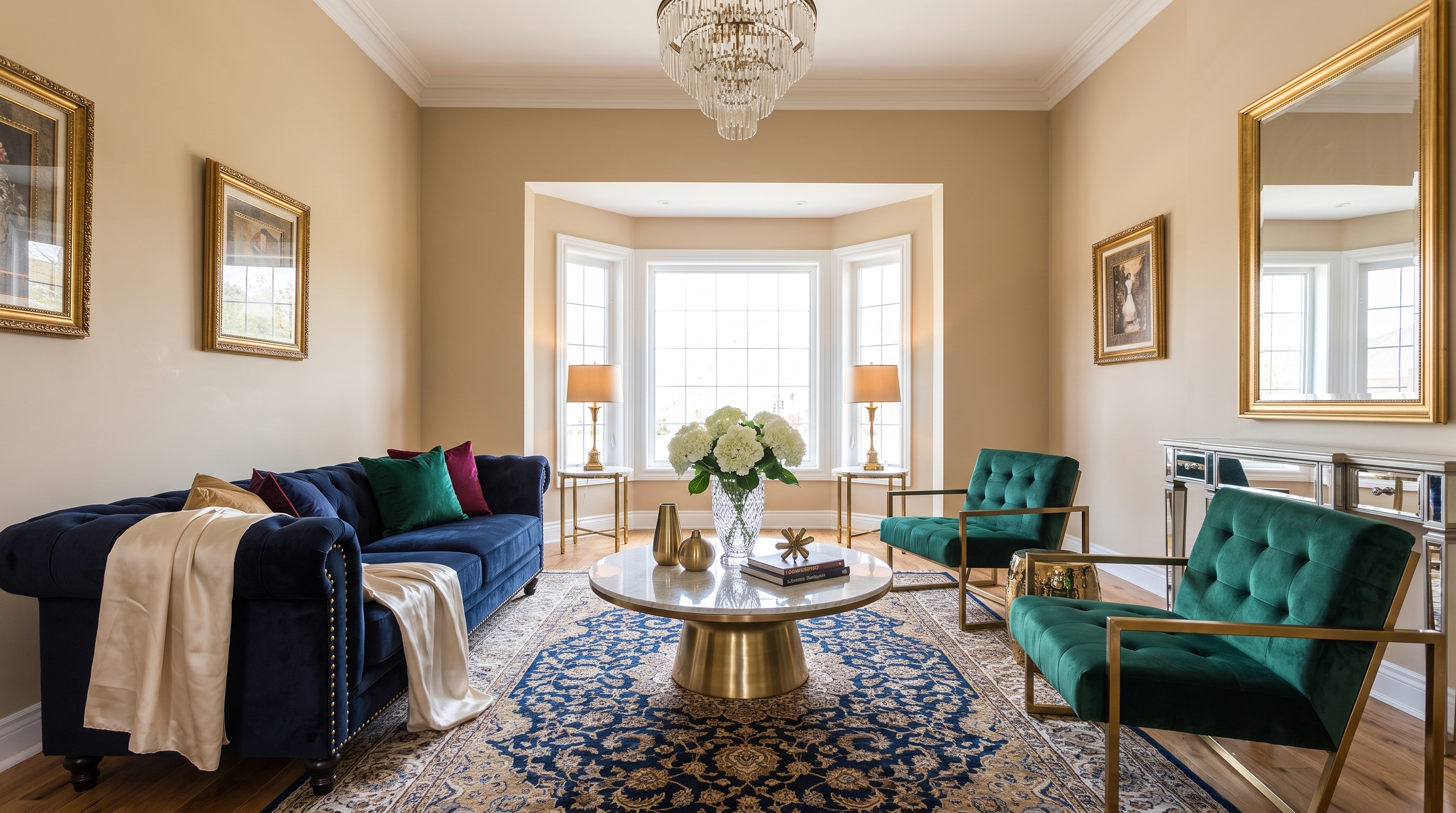 Luxury staged living room